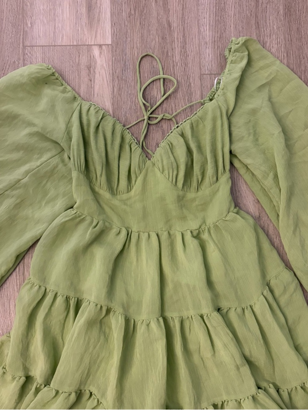 Princess Polly Sage Dress - Picture 6 of 9